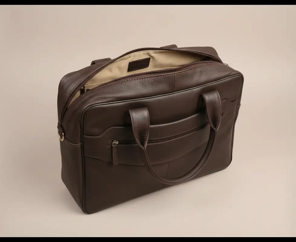 Classic Executive Pro Leather Laptop Bag – Premium Business Briefcase